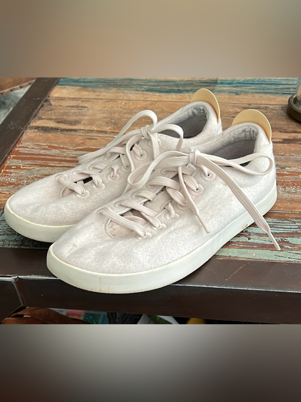 Allbirds Wool Pipers Merino Wool Sneakers Shoes in Natural White Mens 8/W9.5